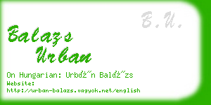 balazs urban business card